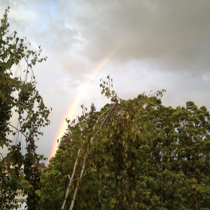 Faint rainbow